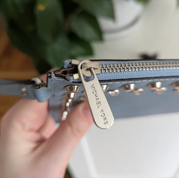 Michael Kors Studded Wristlet / Clutch with Rhinestones - Picture 9 of 16